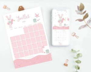 calendrier Juillet 2021
