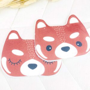 Lingettes lavables panda roux
