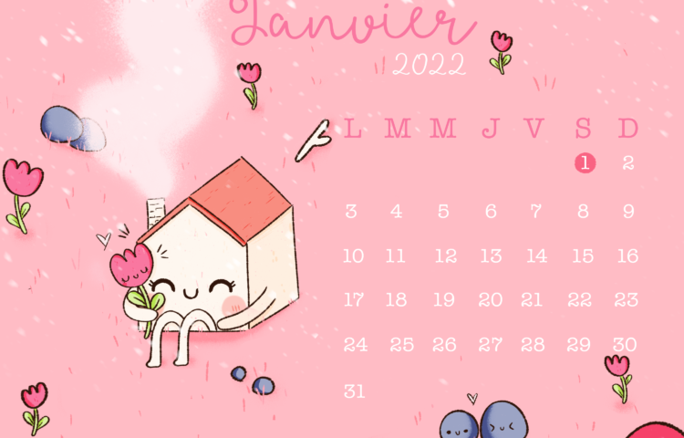 Calendrier Janvier 2022