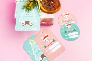Diy étiquette de Noel