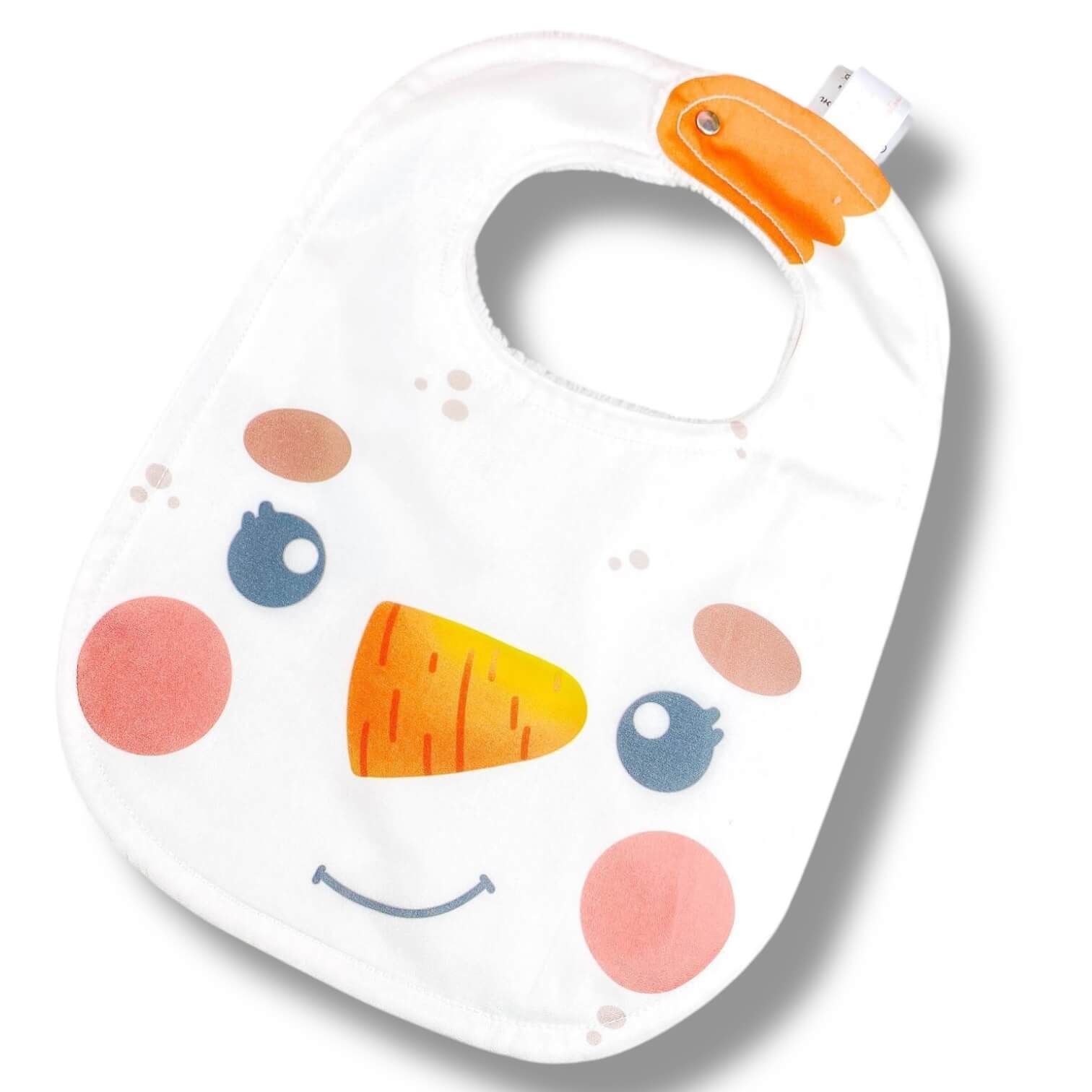 bavoir bébé bonhomme de neige - Rêve en coton bavoir bébé bonhomme de neige - Rêve en coton