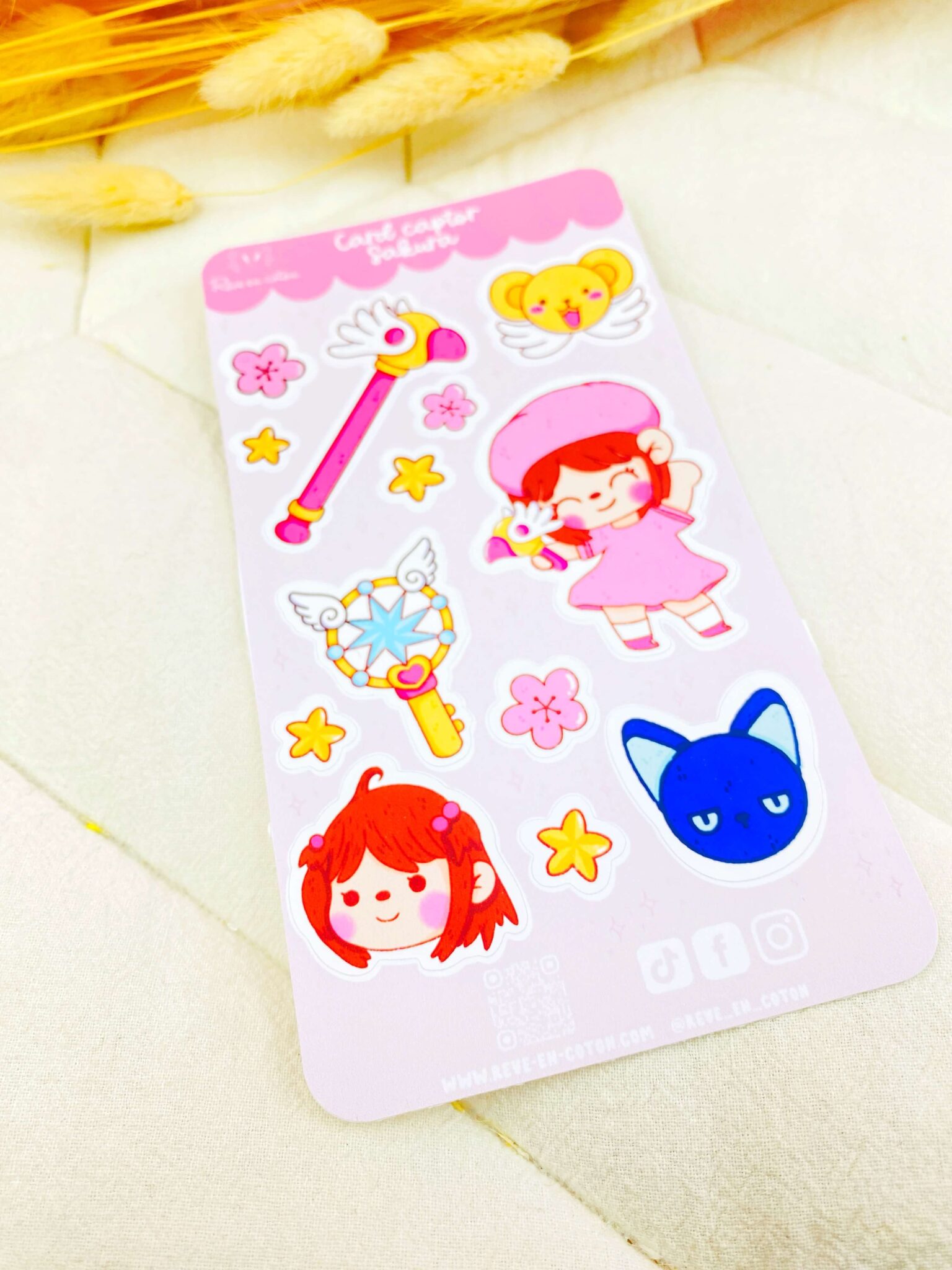 Stickersheet Sakura rêve en coton Stickersheet Sakura rêve en coton