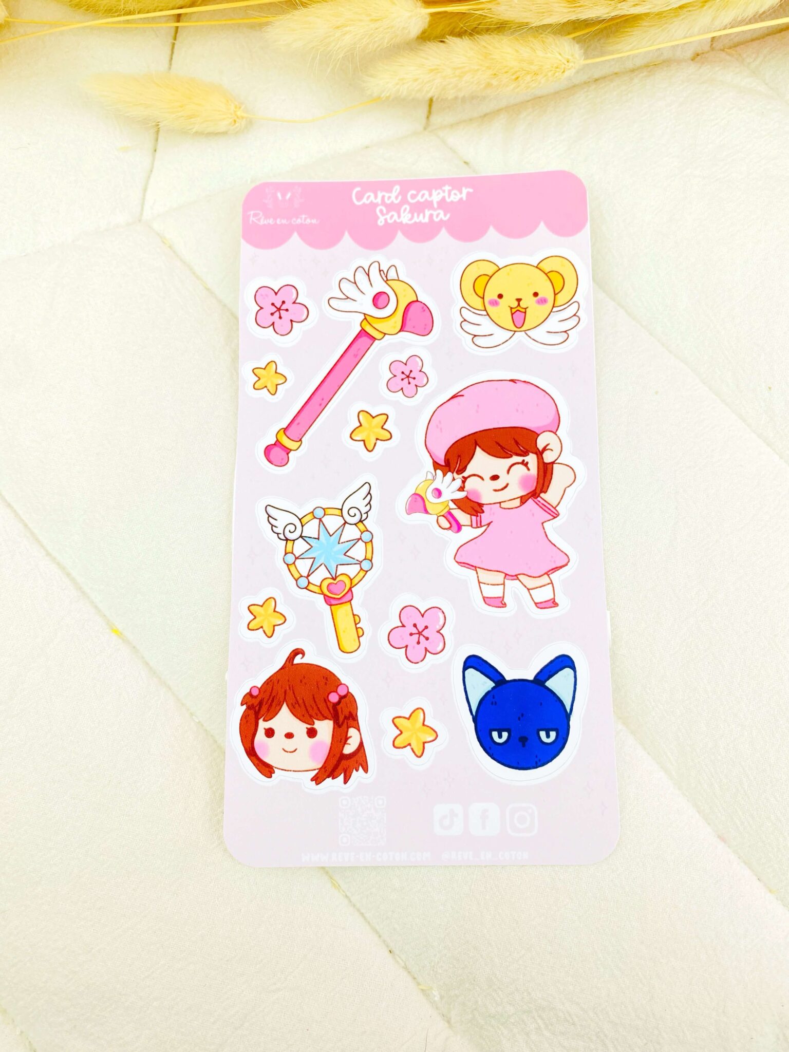 Stickersheet Sakura rêve en coton Stickersheet Sakura rêve en coton