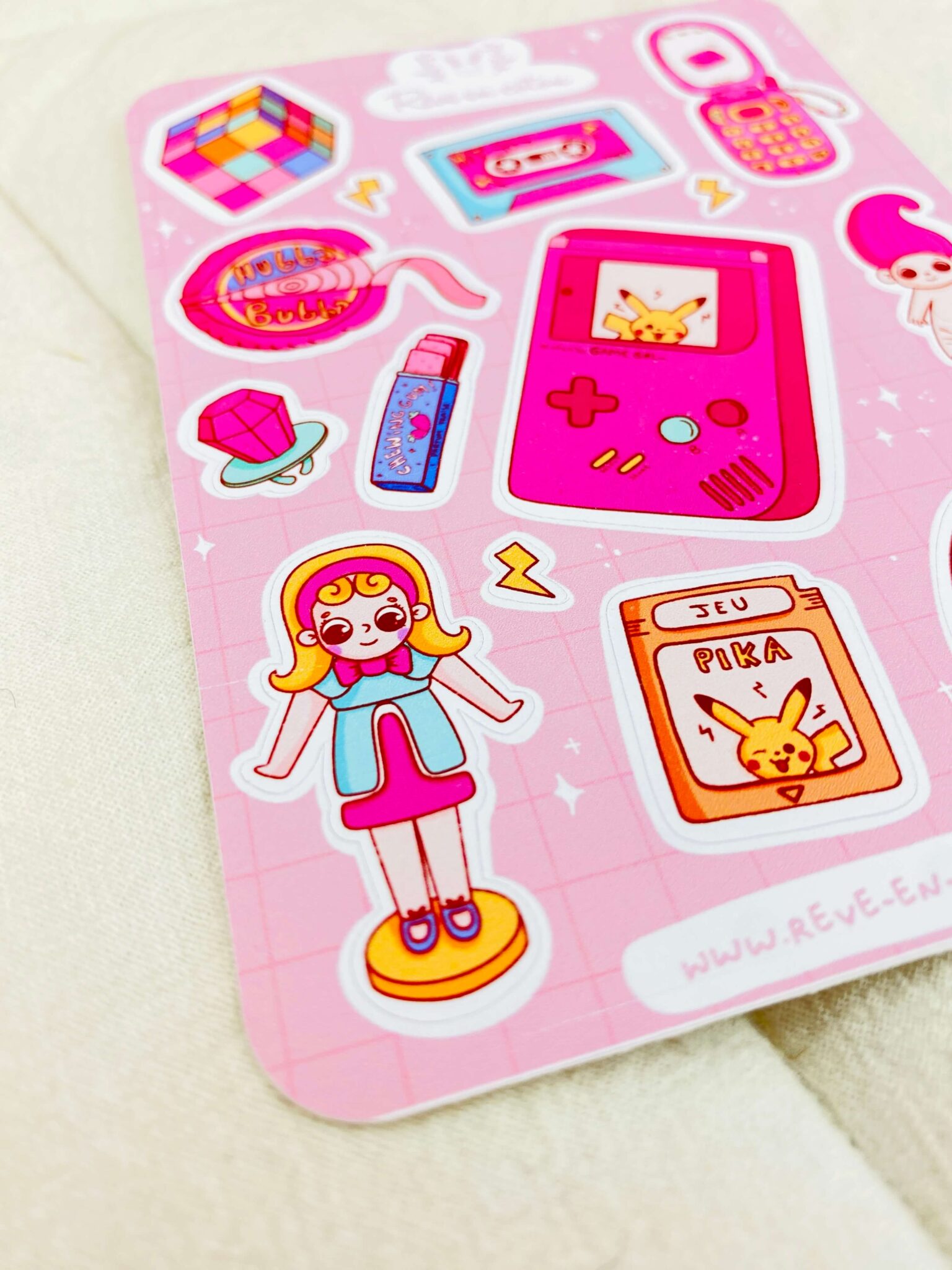Stickersheet Années 90's bullet journal Stickersheet Années 90's bullet journal