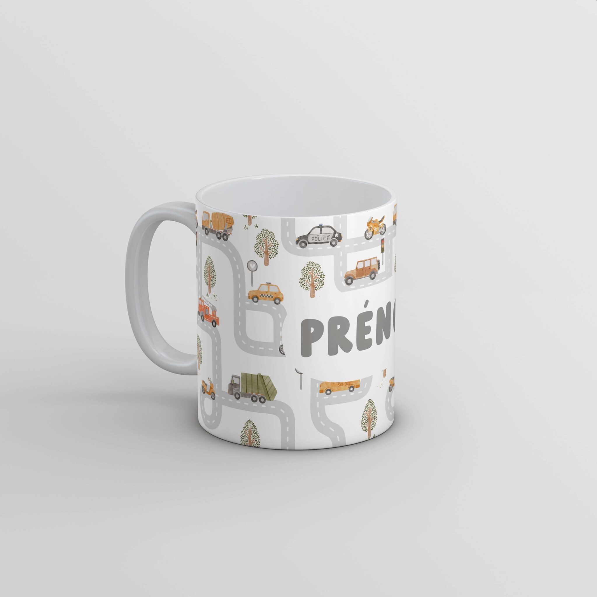 Tasse personnalisée prénom Route - idée cadeau - Rêve en coton Tasse personnalisée prénom Route - idée cadeau - Rêve en coton