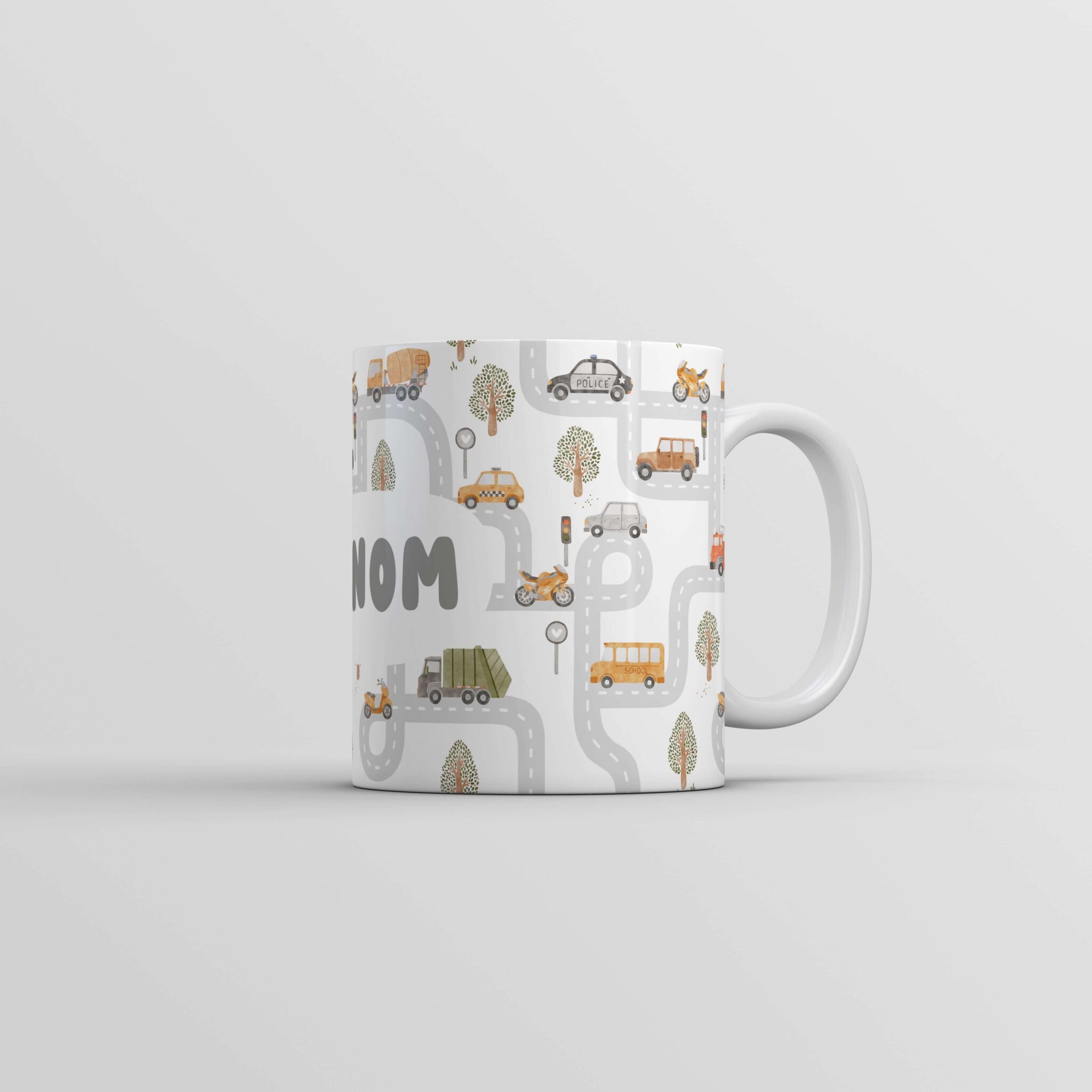 Tasse personnalisée prénom Route - idée cadeau - Rêve en coton Tasse personnalisée prénom Route - idée cadeau - Rêve en coton