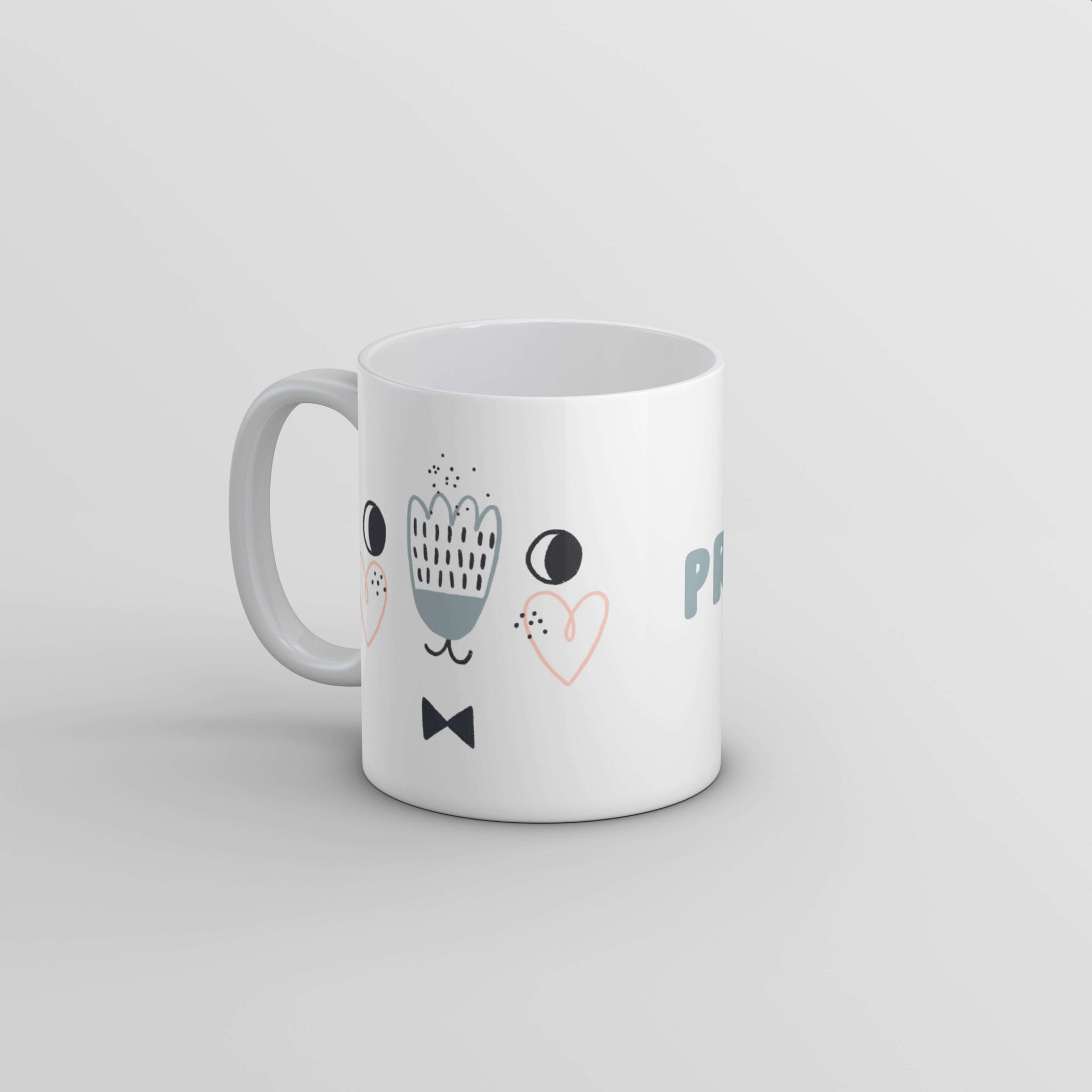 Tasse personnalisée prénom visage mignon - idée cadeau - Rêve en coton Tasse personnalisée prénom visage mignon - idée cadeau - Rêve en coton