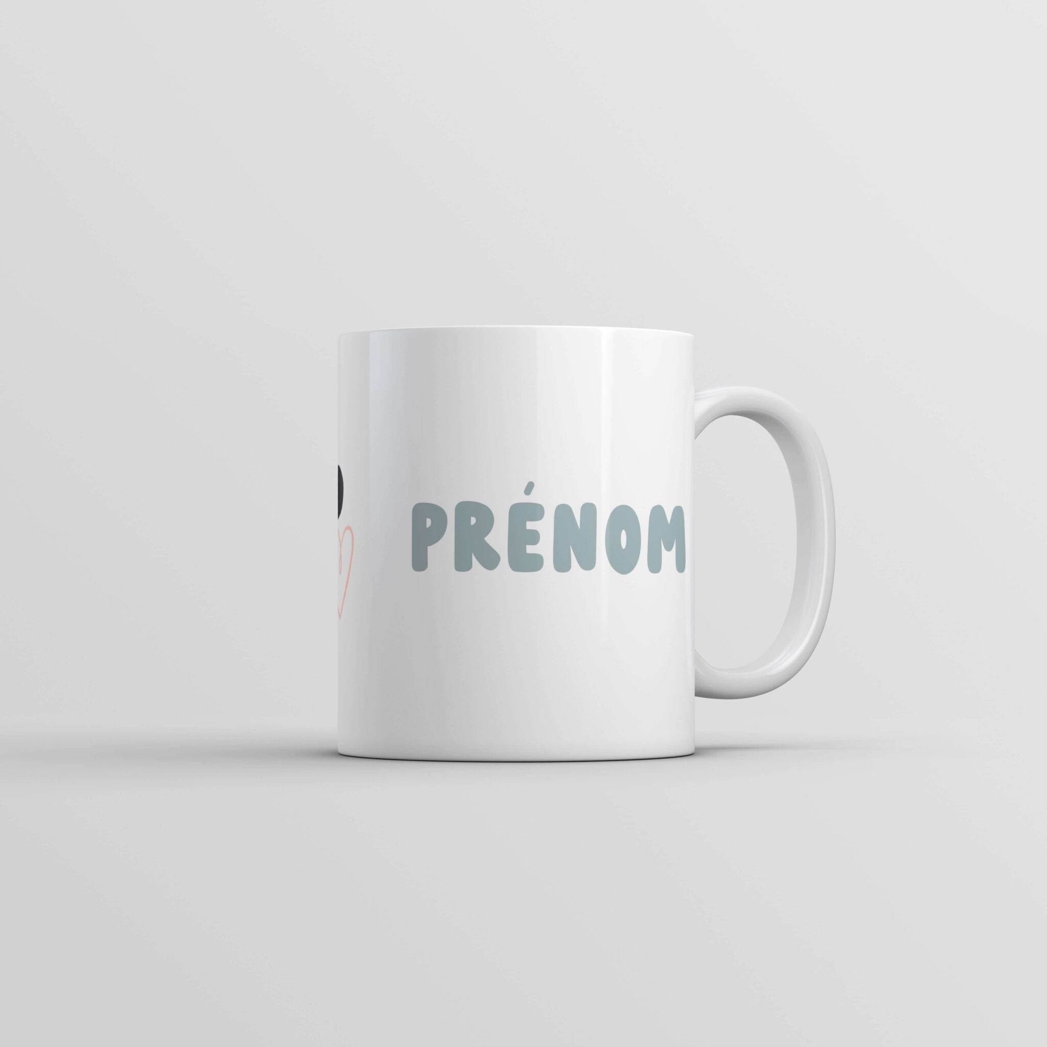 Tasse personnalisée prénom visage mignon - idée cadeau - Rêve en coton Tasse personnalisée prénom visage mignon - idée cadeau - Rêve en coton