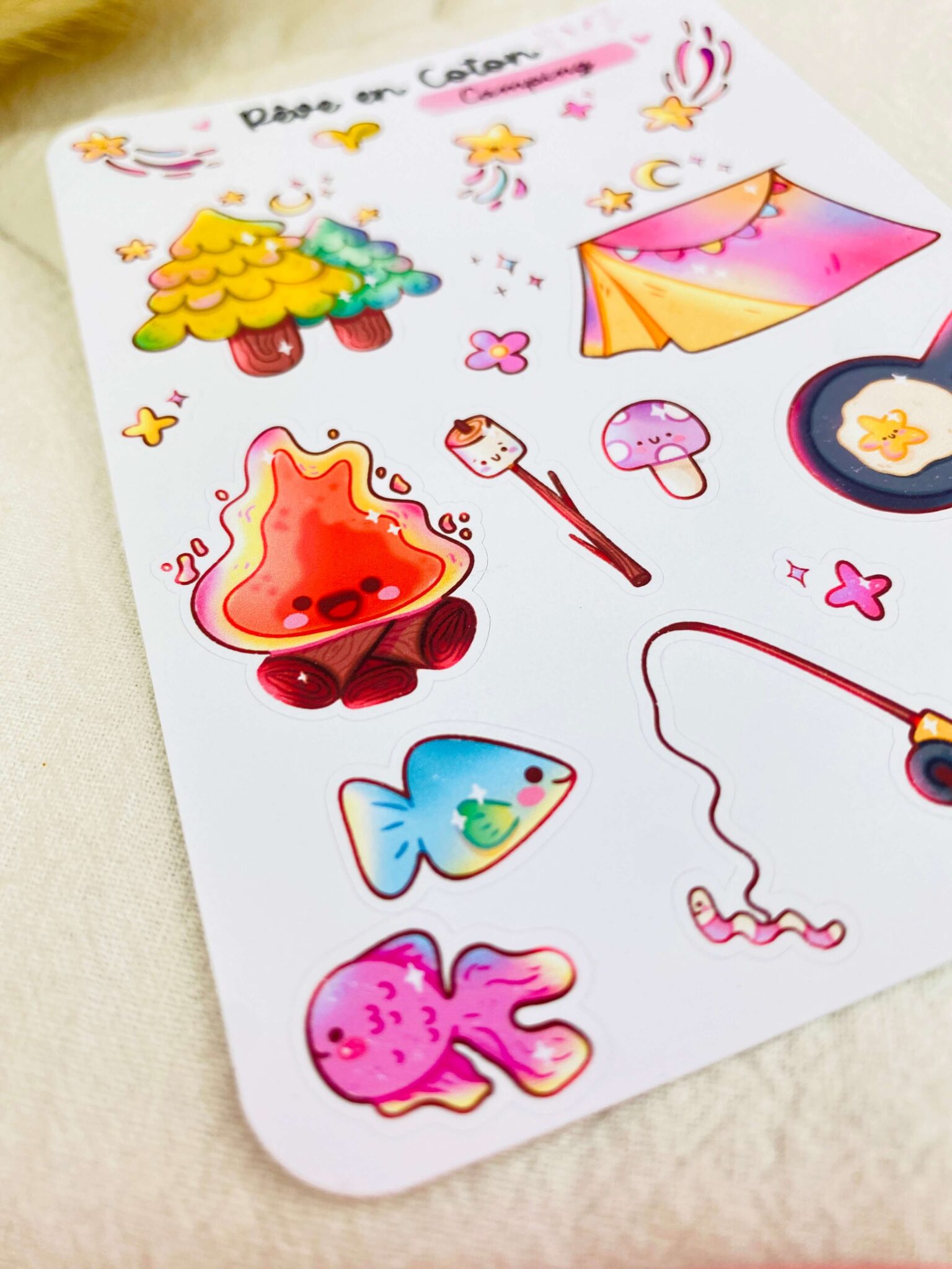 planner stickers camping bullet journal - Rêve en coton planner stickers camping bullet journal - Rêve en coton