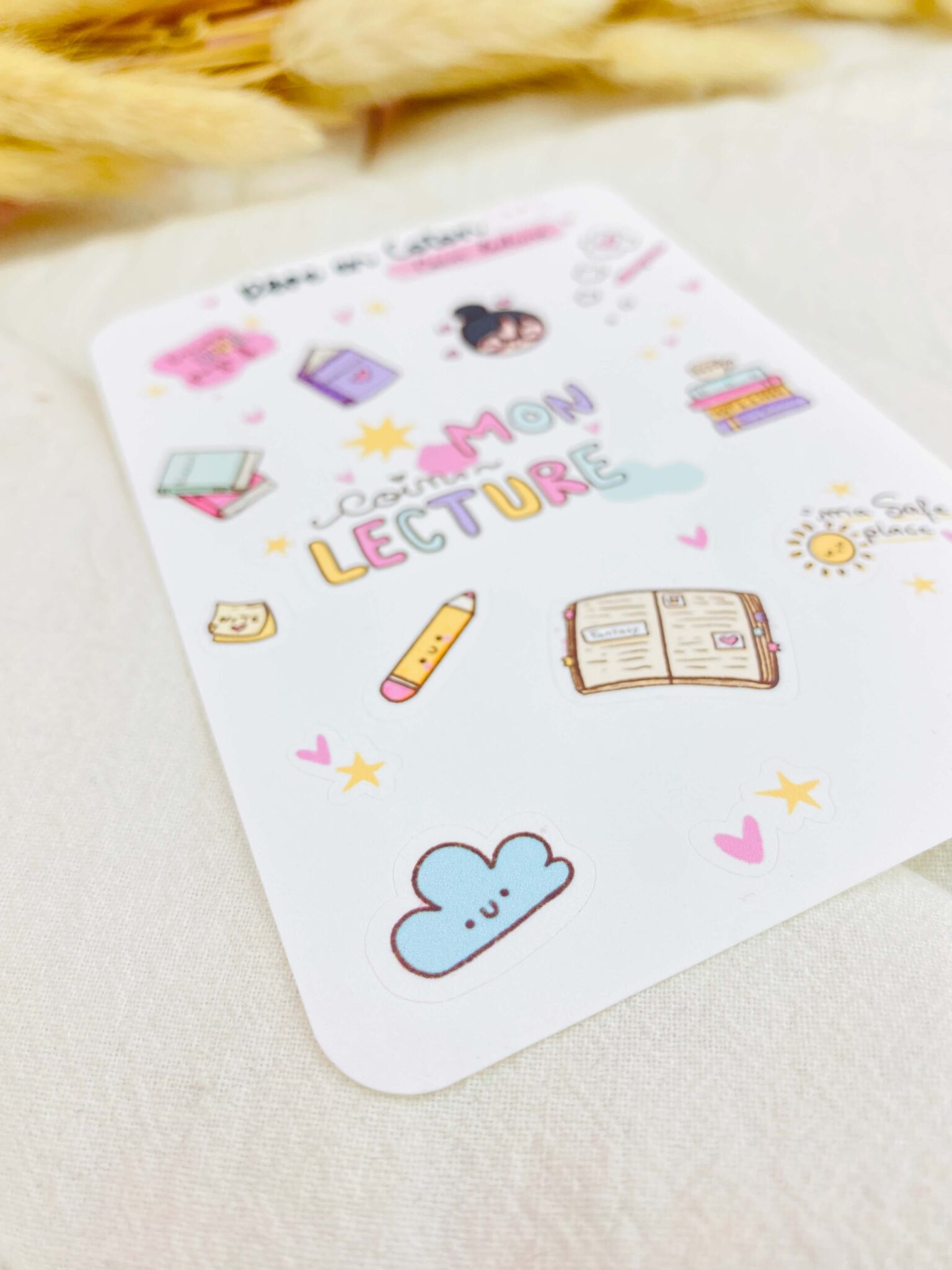 planner stickers Mon coin lecture - Rêve en coton planner stickers Mon coin lecture - Rêve en coton