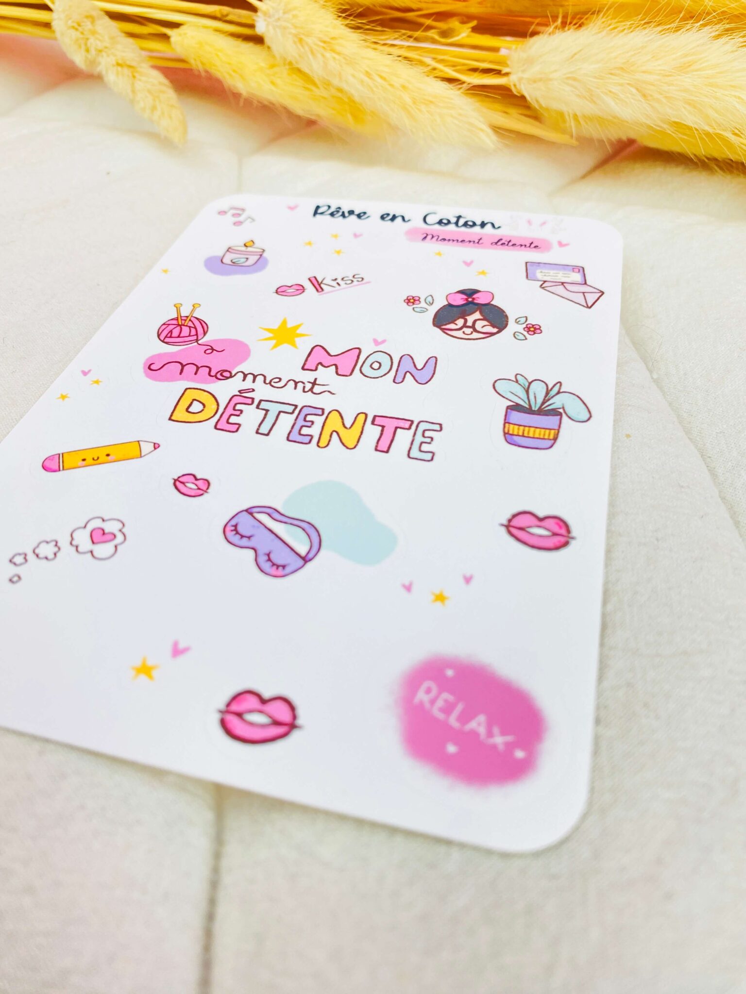 planner stickers Mon moment détente - rêve en coton planner stickers Mon moment détente - rêve en coton