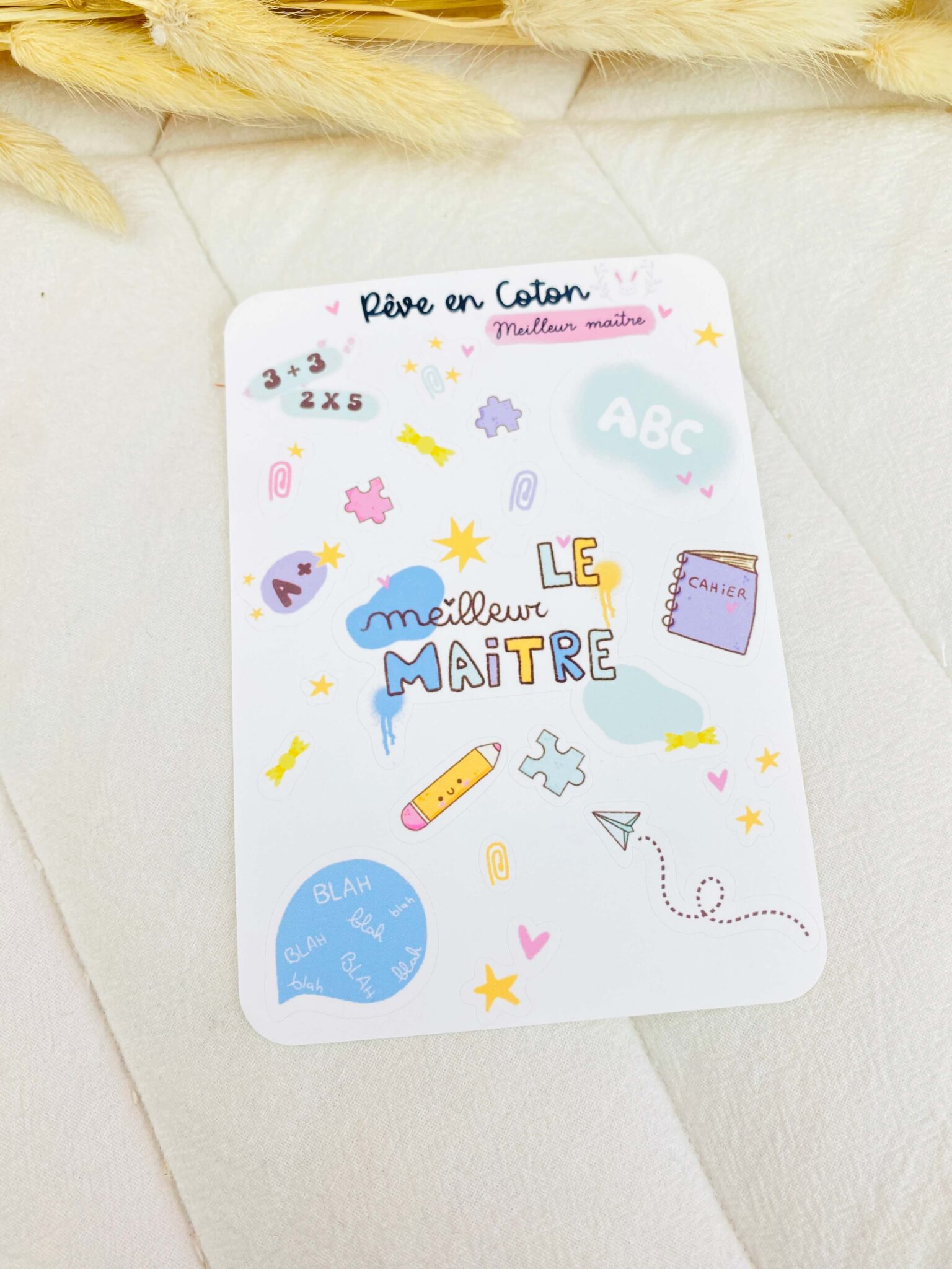 planner stickers Le meilleur Maitre - Rêve en coton planner stickers Le meilleur Maitre - Rêve en coton