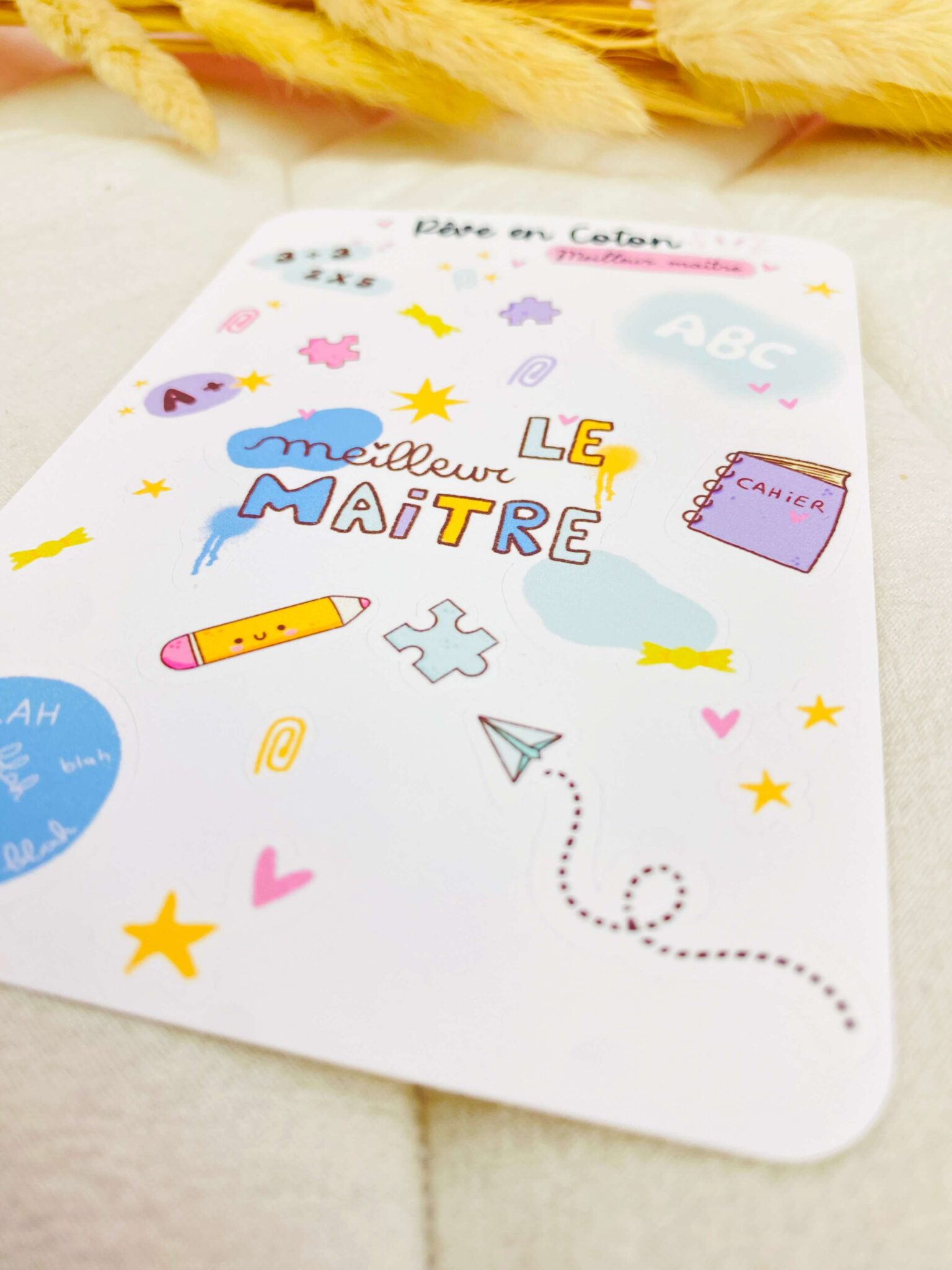 planner stickers Le meilleur Maitre - Rêve en coton planner stickers Le meilleur Maitre - Rêve en coton