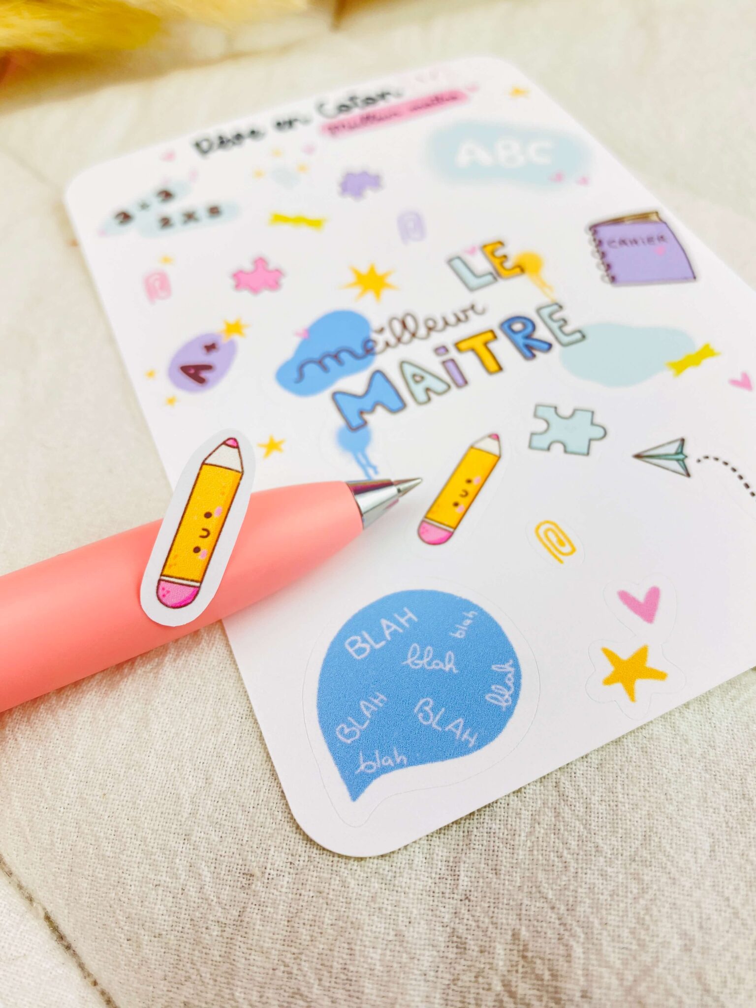 planner stickers Le meilleur Maitre - Rêve en coton planner stickers Le meilleur Maitre - Rêve en coton