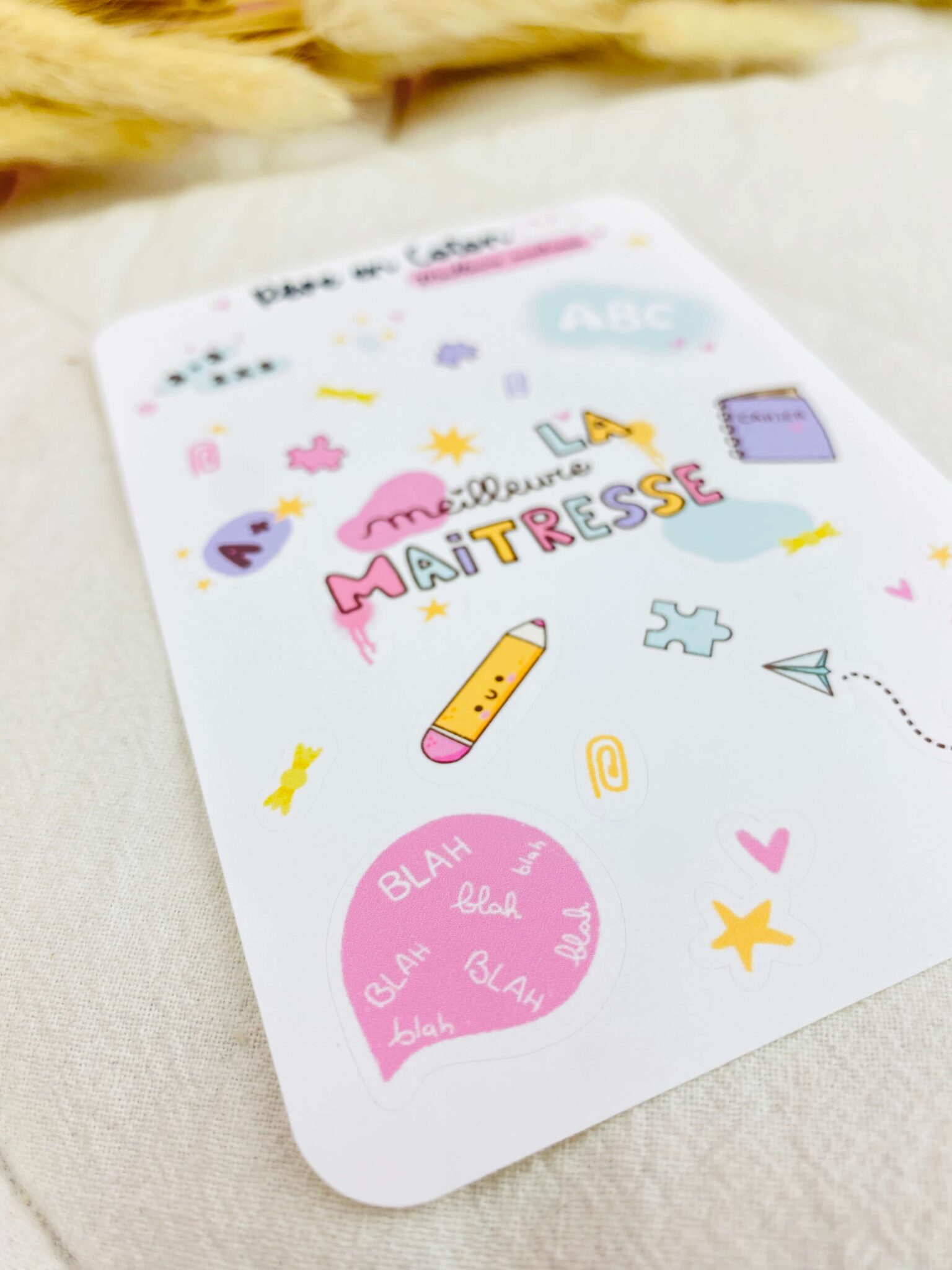 planner stickers La meilleure Maitresse - Rêve en coton planner stickers La meilleure Maitresse - Rêve en coton