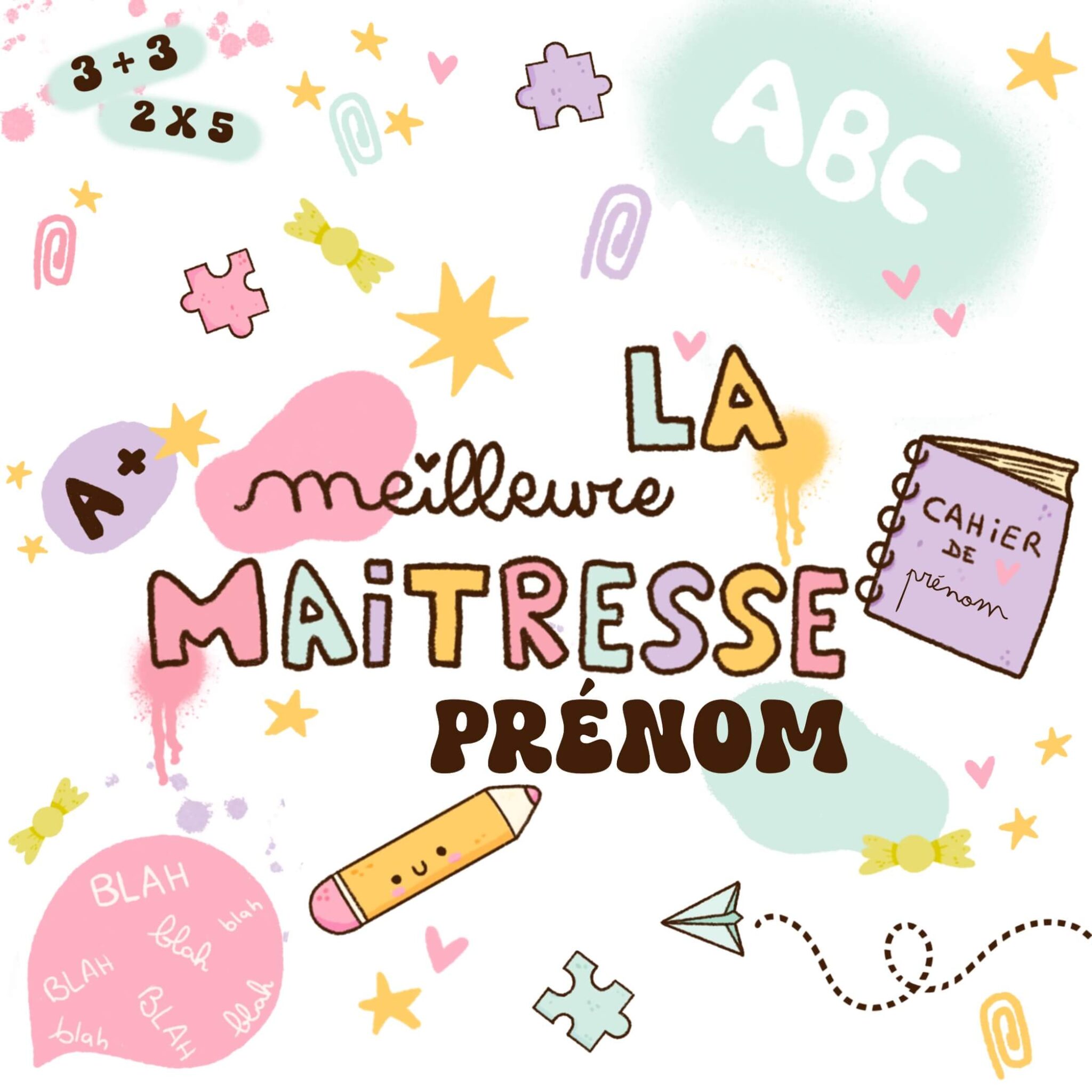 cadeau maitresse cadeau fin d'année rêve en coton cadeau maitresse cadeau fin d'année rêve en coton