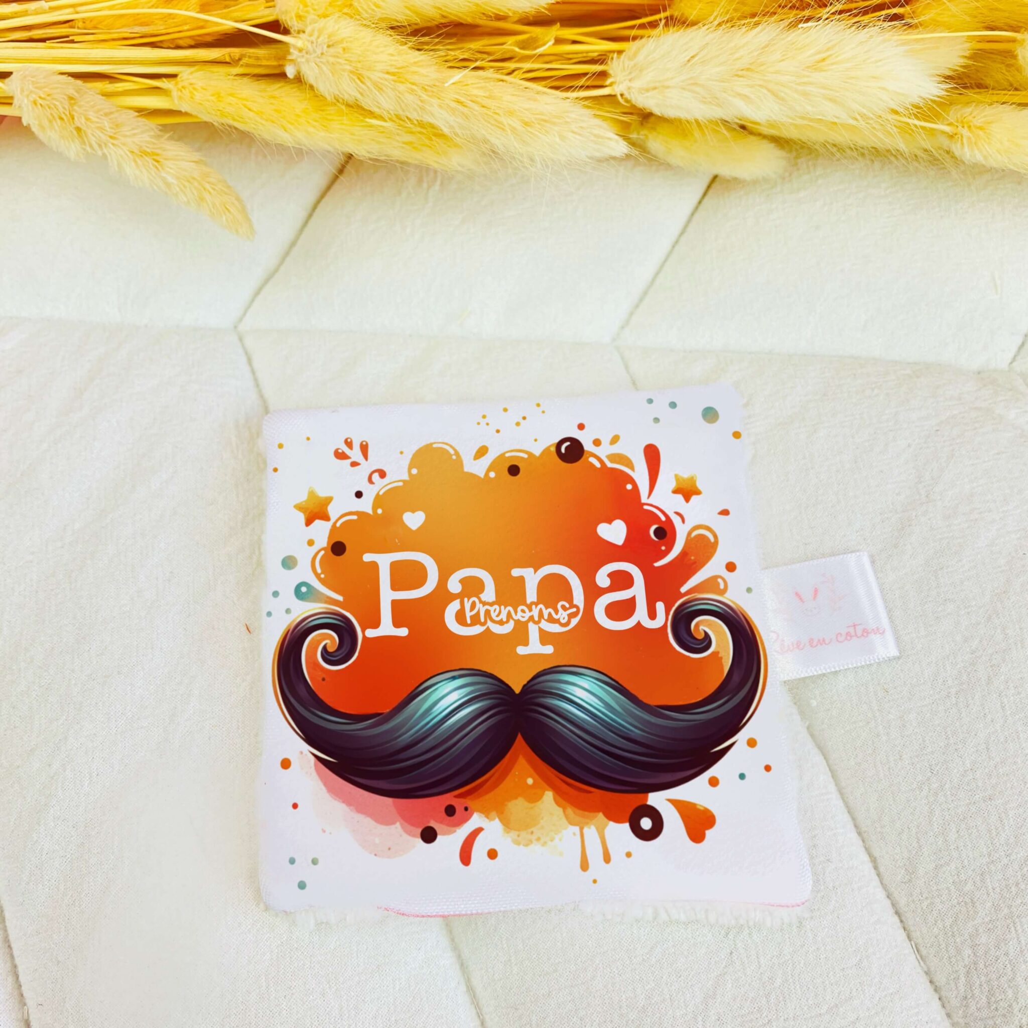 Lingettes lavables personnalisĂ©s RĂȘve en coton - Bonne fĂȘte Papa Lingettes lavables personnalisĂ©s RĂȘve en coton - Bonne fĂȘte Papa