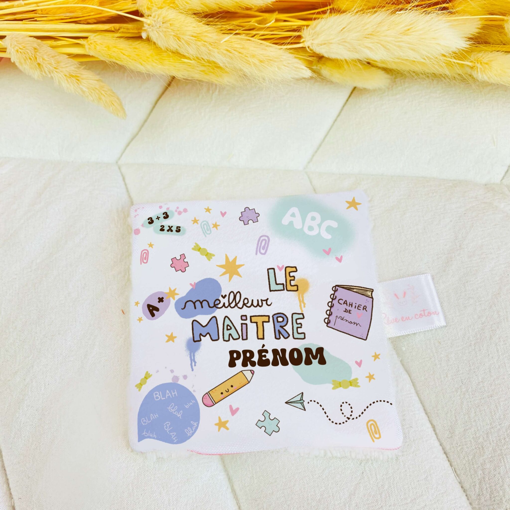 Lingettes lavables personnalisés Rêve en coton - Le meilleur Maitre Lingettes lavables personnalisés Rêve en coton - Le meilleur Maitre