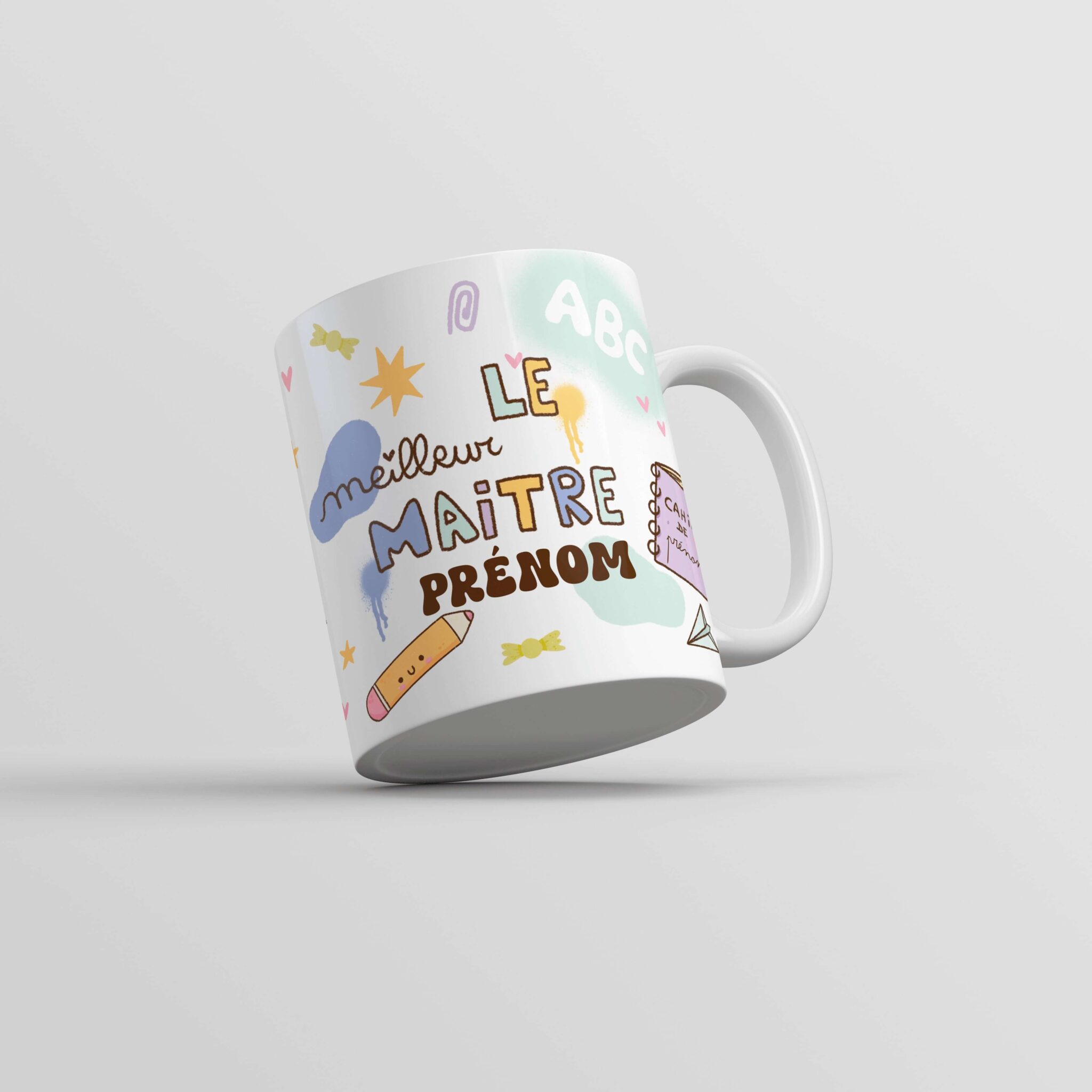 Tasse personnalisée rêve en coton Le meilleur Maitre cadeau fin d'année scolaire Tasse personnalisée rêve en coton Le meilleur Maitre cadeau fin d'année scolaire