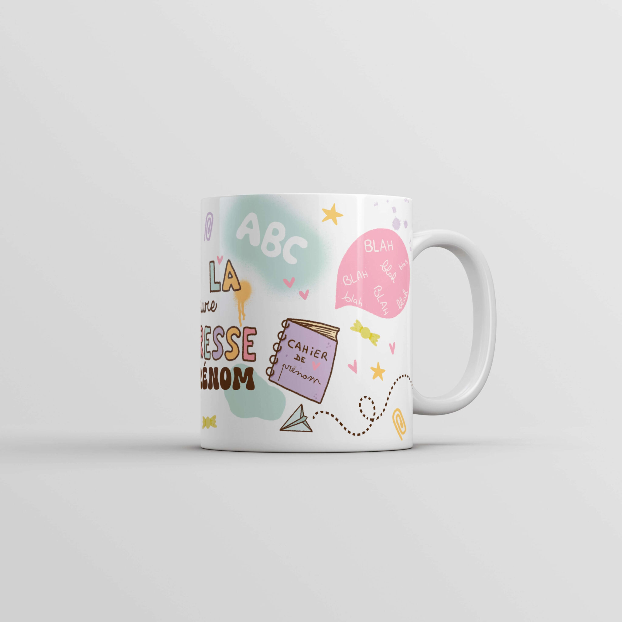 Tasse personnalisée rêve en coton La meilleure Maitresse cadeau fin d'année scolaire Tasse personnalisée rêve en coton La meilleure Maitresse cadeau fin d'année scolaire