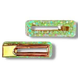Barrette rectangle - Clochette