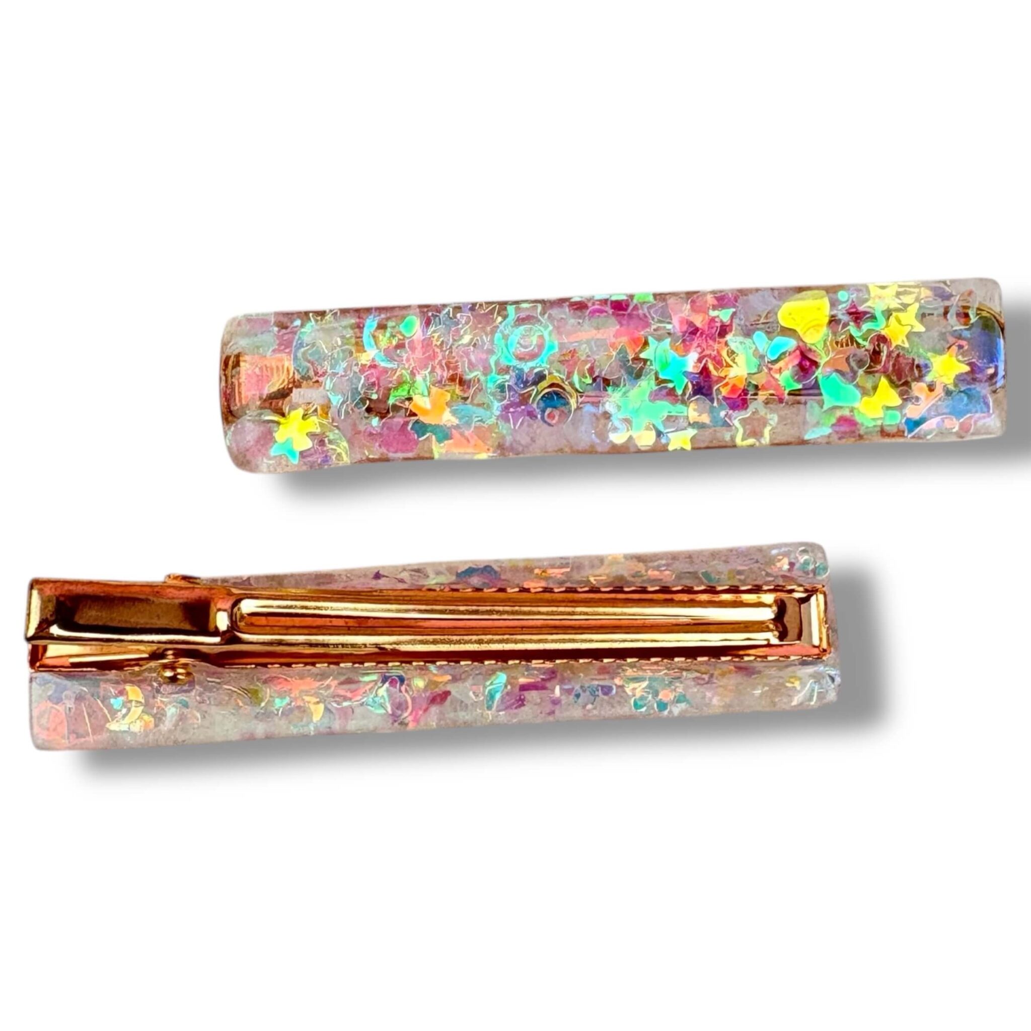 Barrette Plate - Mix transparent rêve en coton Barrette Plate - Mix transparent rêve en coton