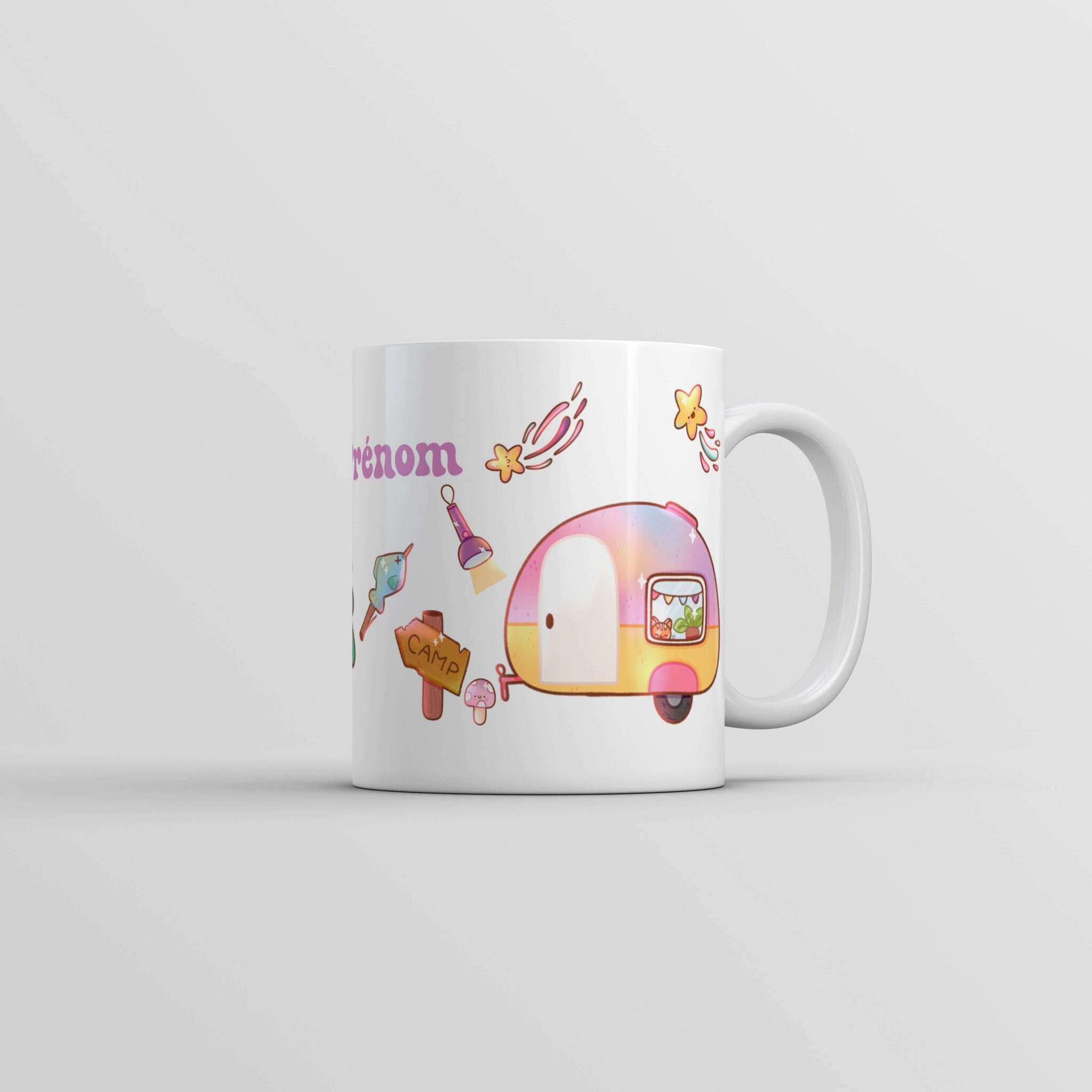 Tasse personnalisée en camping - idée cadeau - rêve en coton Tasse personnalisée en camping - idée cadeau - rêve en coton