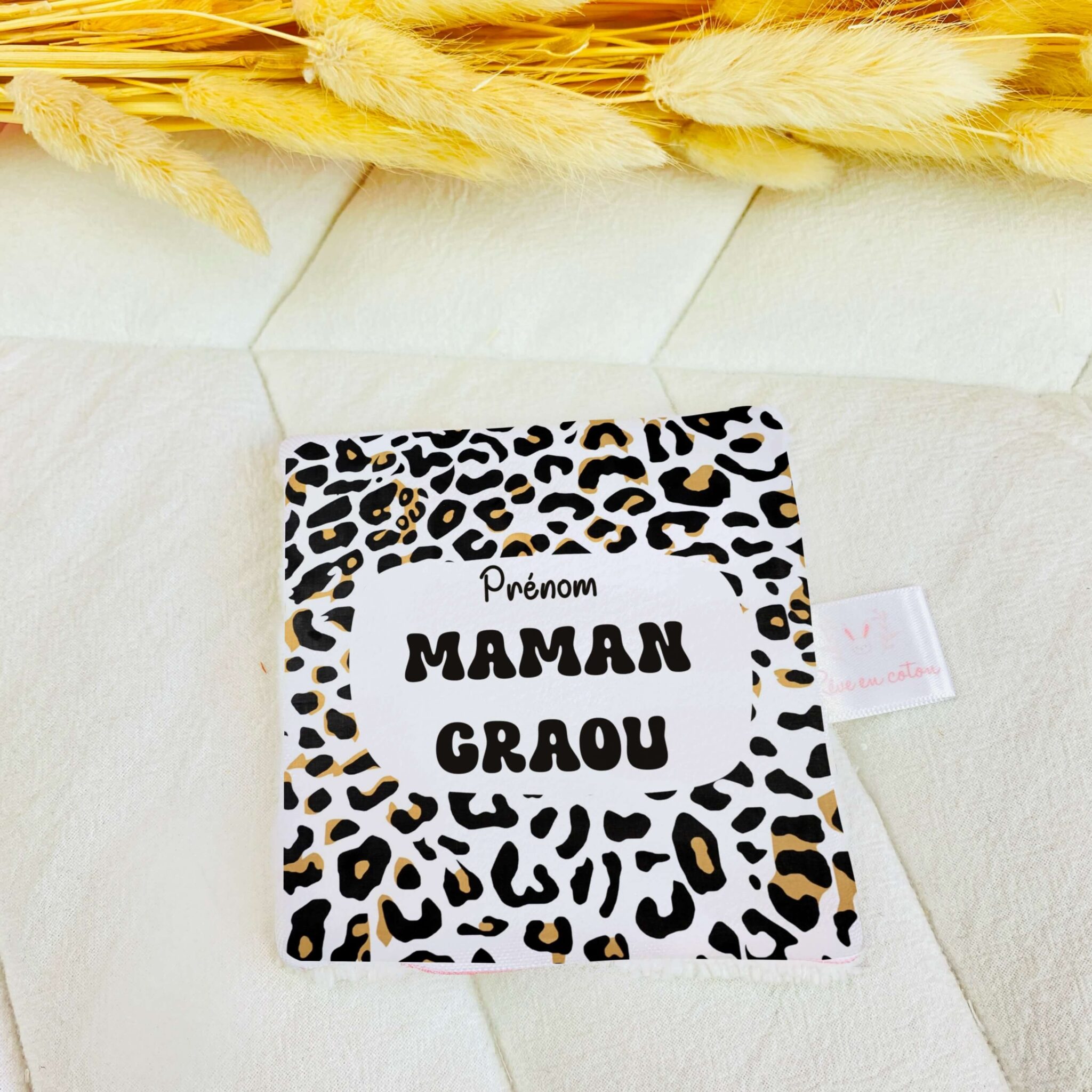 Lingettes lavables personnalisés Rêve en coton - Maman garou Lingettes lavables personnalisés Rêve en coton - Maman garou