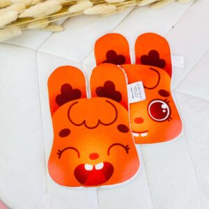 lingettes lavables animaux mignons Lapinou - Rêve en coton