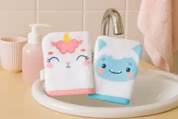 mini gant de toilette Rêve en coton