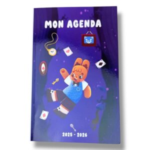 Agenda scolaire kawaii 2025-2026 par rêve en coton