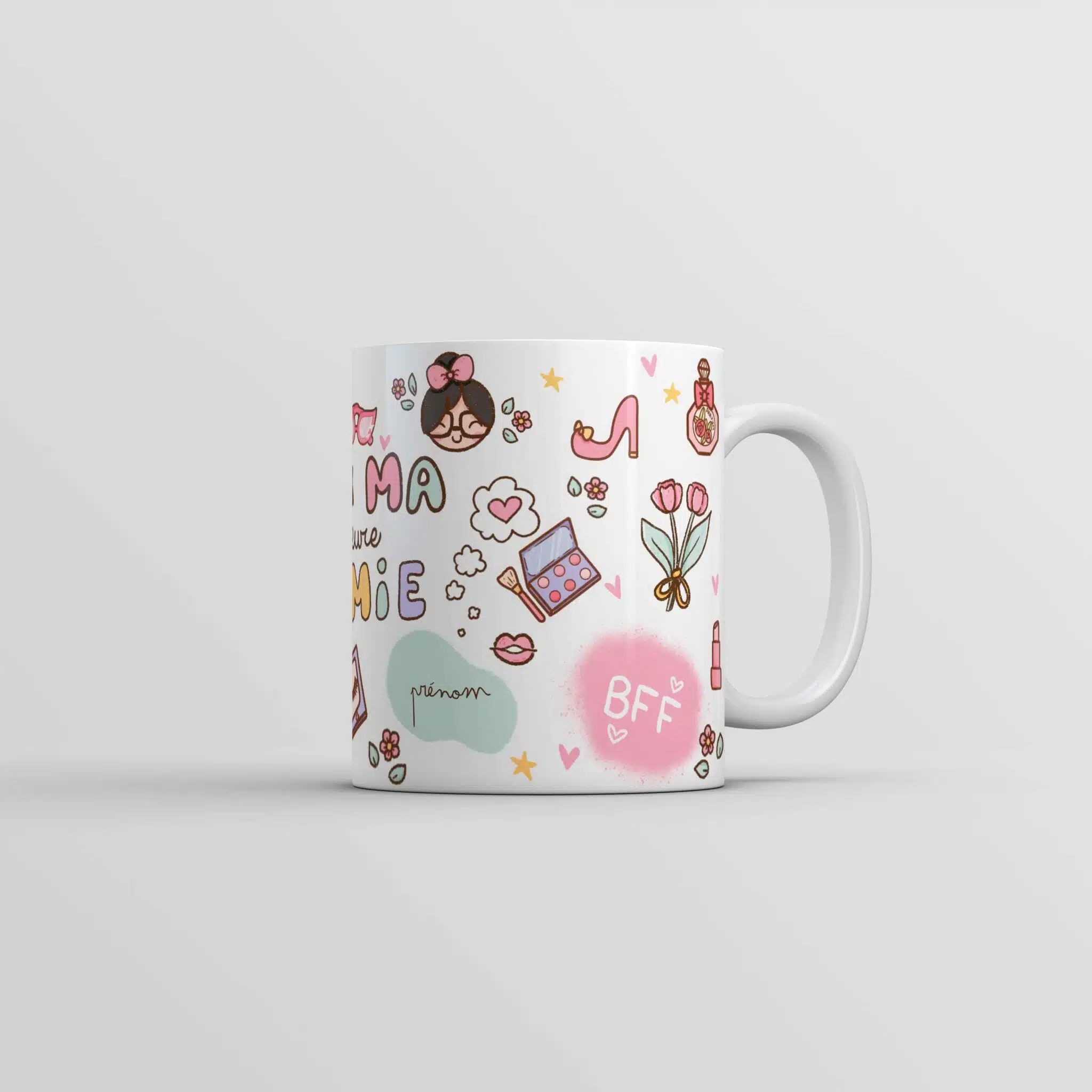 Tasse personnalisée rêve en coton Ma meilleure amie Tasse personnalisée rêve en coton Ma meilleure amie