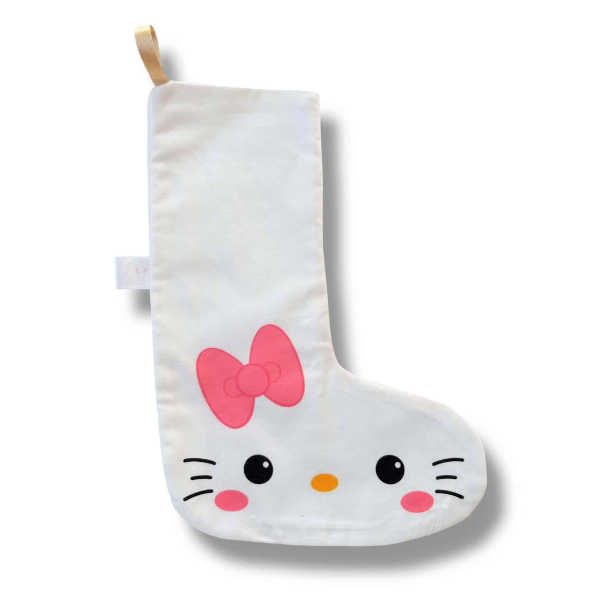 Chaussette de Noel Kitty - Rêve en Coton Chaussette de Noel Kitty - Rêve en Coton