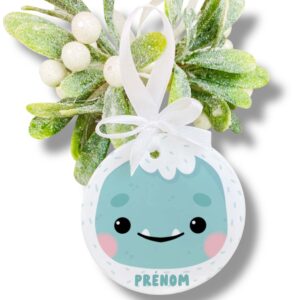 boule de Noel personnalisée Yéti
