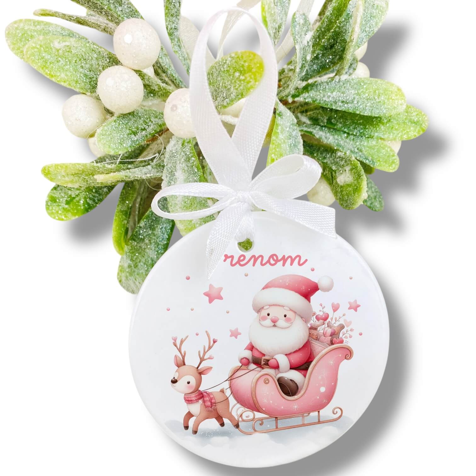 Boule de Noel personnalisée - Rêve en coton Boule de Noel personnalisée - Rêve en coton