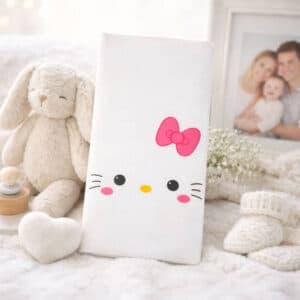 Protège livret de famille kitty - rêve en coton