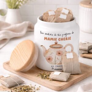 Pots à thés pour mamie - fête des mamies - rêve en coton
