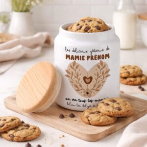 Pots à Cookies, cadeau fete des mamies, cadeaux mamies personnalisé, rêve en coton