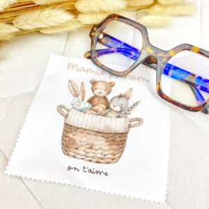 chiffonnette à lunette personnalisée - La meilleure Mamie