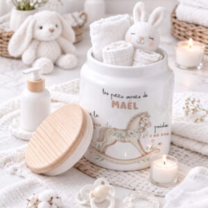 Pots à personnaliser - cadeau de naissance - rêve en coton