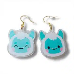 boucles d'oreilles Yéti - Rêve en Coton