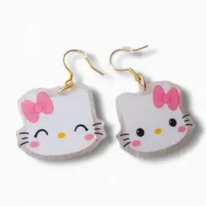 boucles d'oreilles Kitty - Rêve en Coton